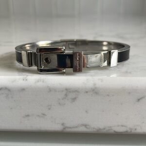 Michael Kors Silver and Black Bracelet